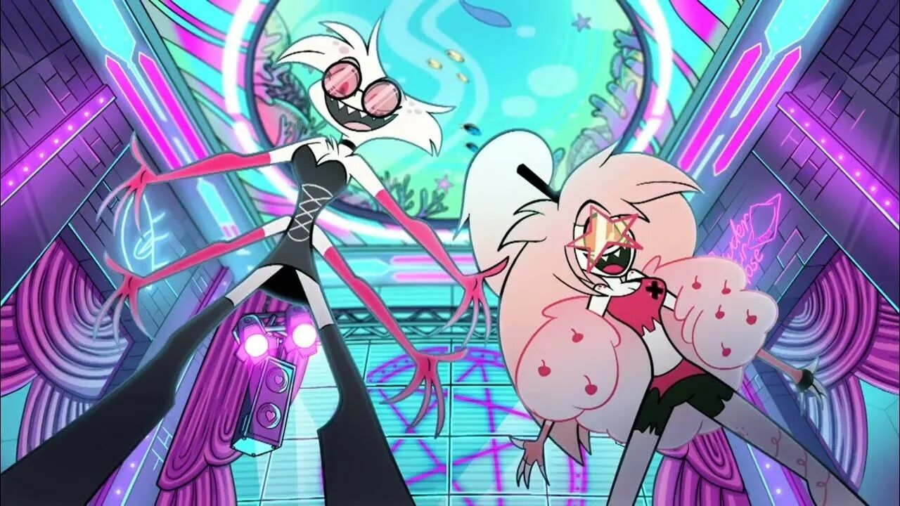 Angel Dust Hazbin Hotel Art Addict. Отель ХАЗБИН Энджел и черри. Addict Hazbin Hotel черри и Энджел. Отель ХАЗБИН Angel Dust и черри Addict.