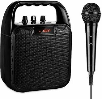 Колонка портативная с bluetooth микрофоном караоке