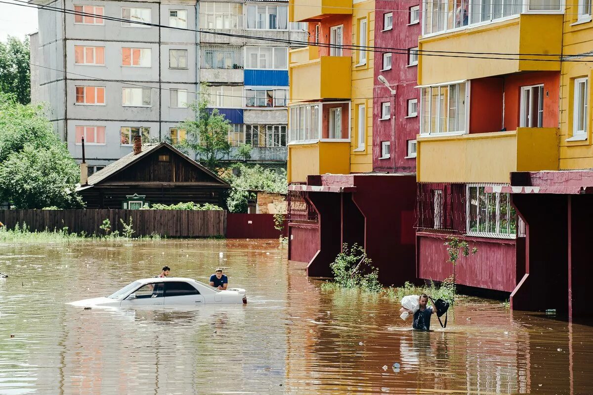 Где затопило город. Наводнение Чита 2018. Подтопление городских территорий. Наводнения в России. Потоп в городе.