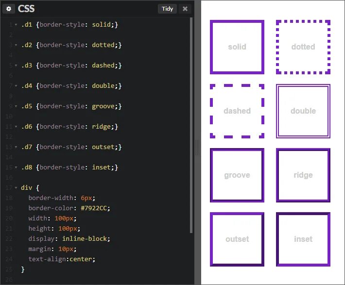 Border 0 width 88 height. Типы рамок css. border css. border style css. стили границ css.