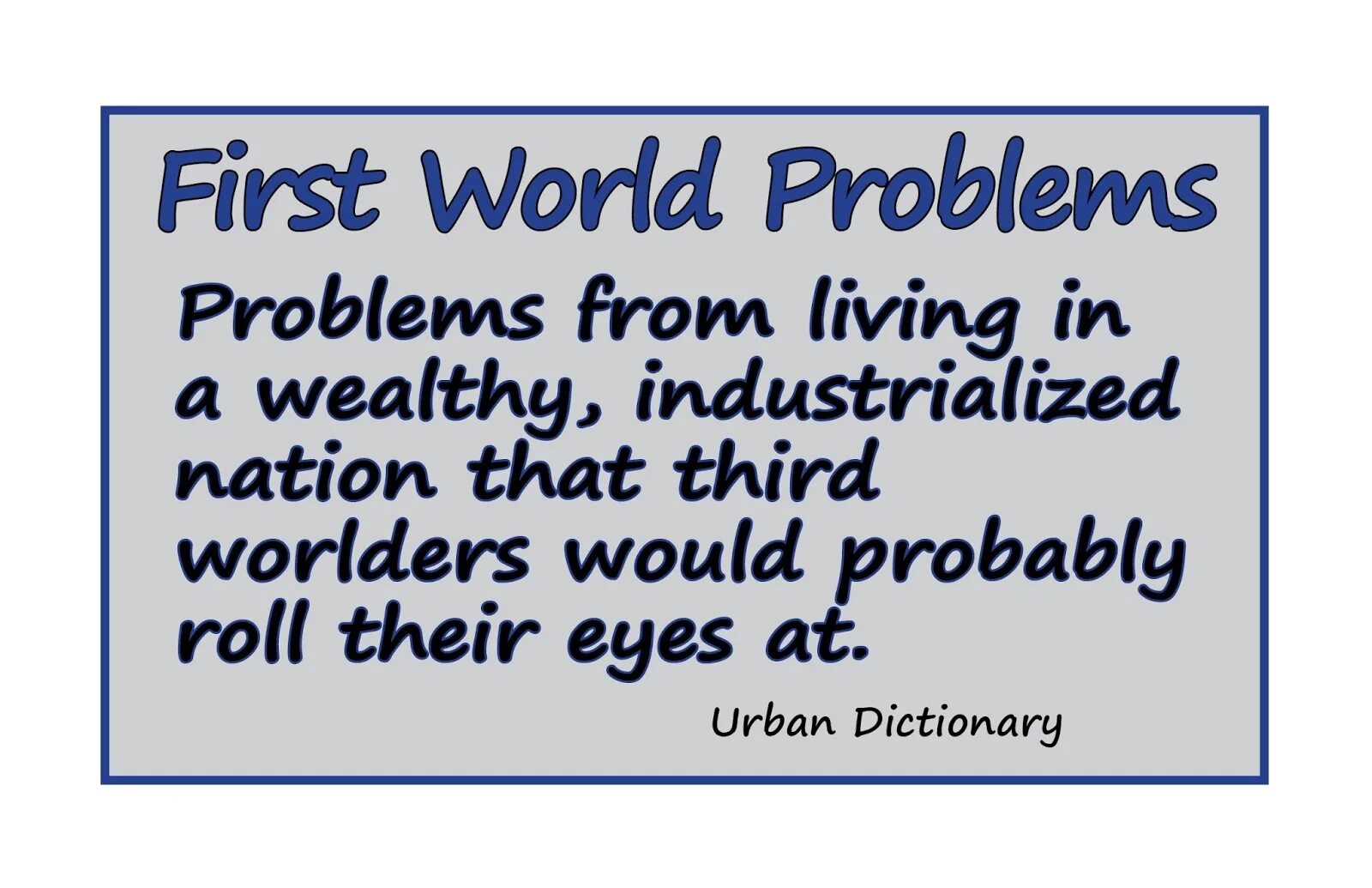 World problems. World s problems