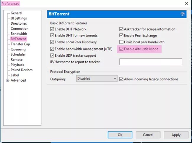 Enable feature