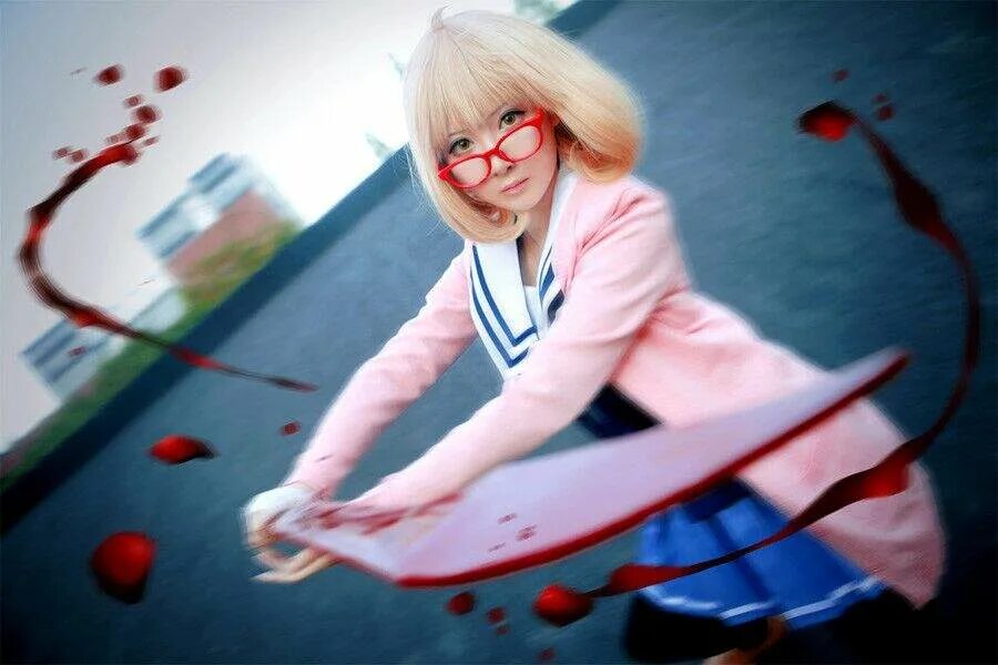 Kyoukai no kanata cosplay. Почему программа за гранью. Почему программа за гранью. Почему программа за гранью. За гранью поцелуй акихито и мирай.