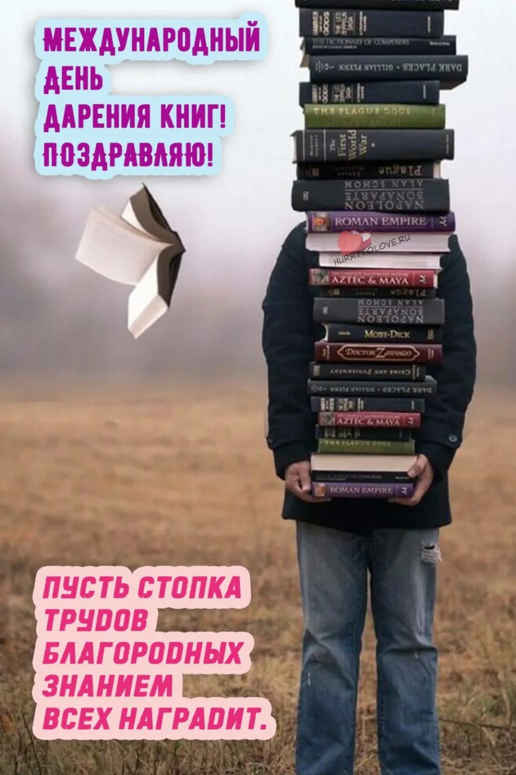 Международный день дарения книг. Международный день дарения книг открытка. День даоении книги. 14 Февраля день дарения книг.