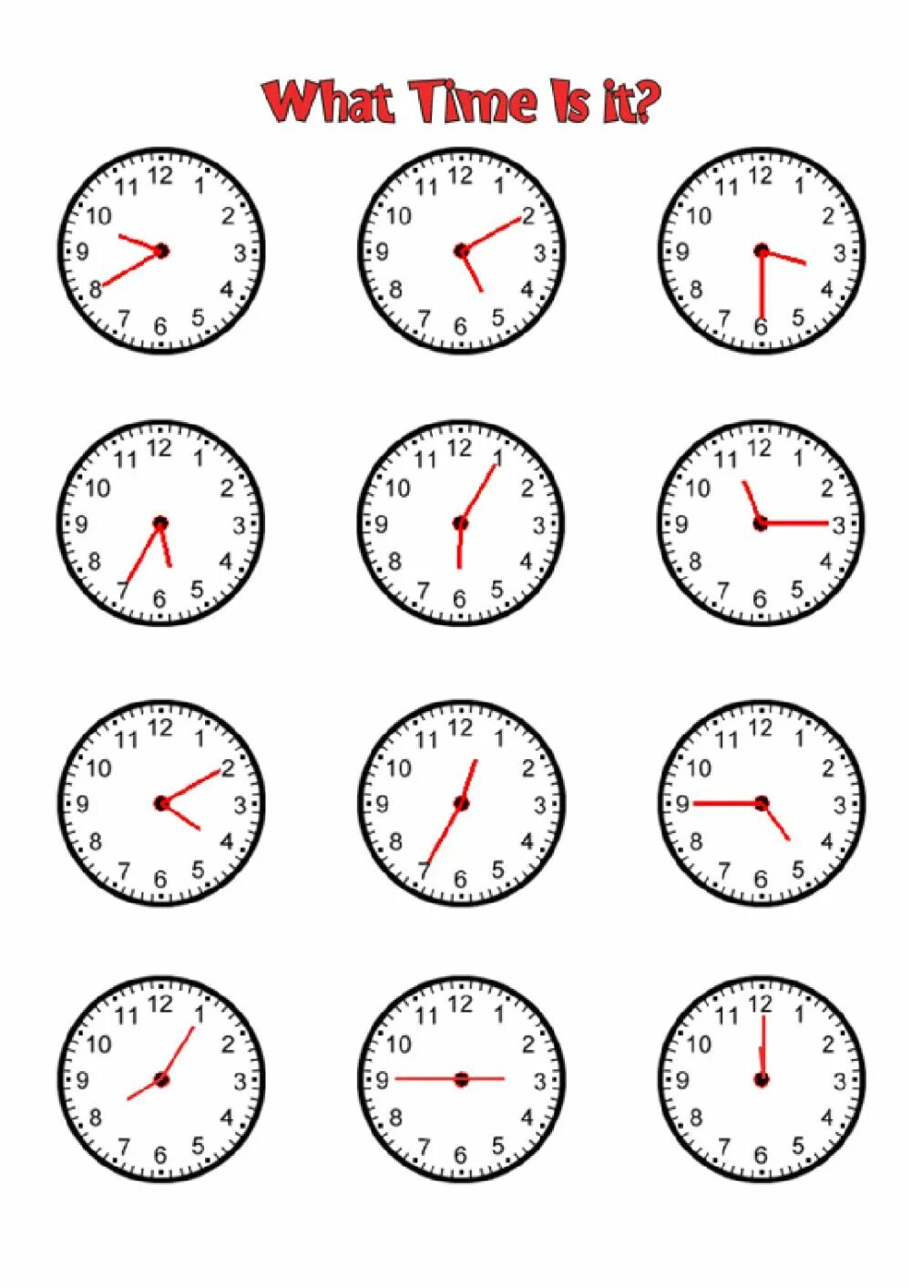 Английский hat is the time Worksheets. Telling the time задания. Часы Worksheets. What time is it. It is wot were