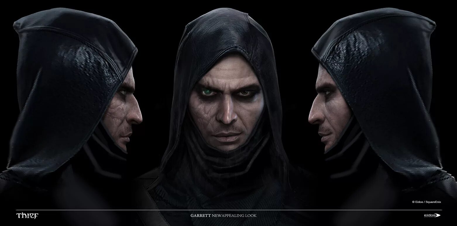 Three thieves thieves. Thief 2014 Гаррет. Thief 2014 Гаррет без капюшона. Thief Гаррет без капюшона. Thief (игра, 2014).