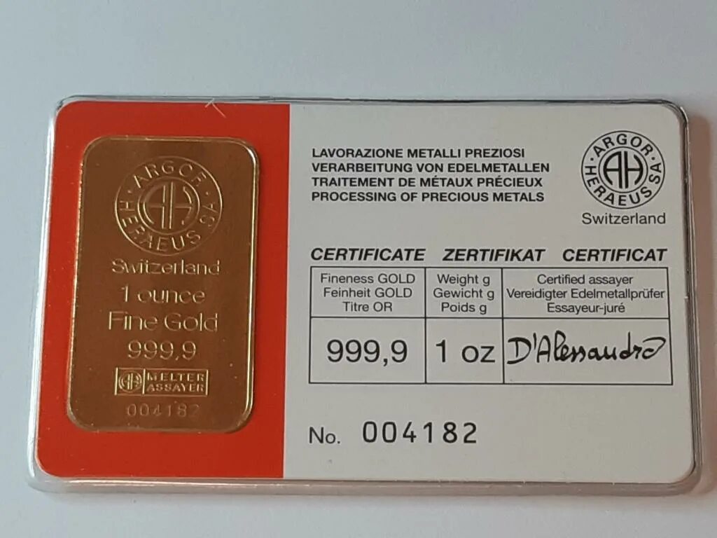 1 гр золота 999 проба