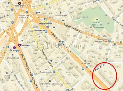 Карта москвы таганская