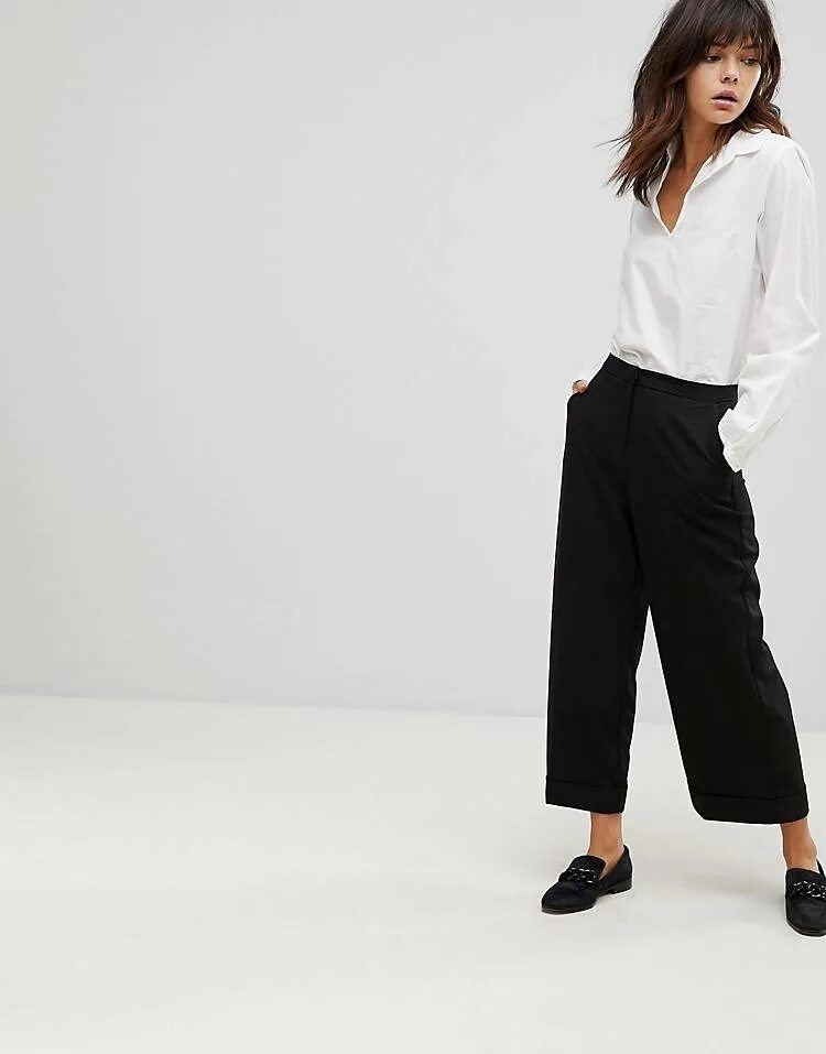 Брюки широкие клеш asos. Широкие брюки женские. Широкие брюки низкий рост. Фасоны брюк для женщин. Широкие брюки низкий рост.