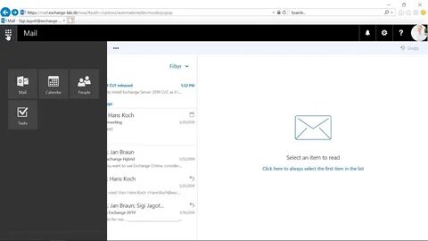 Exchange owa