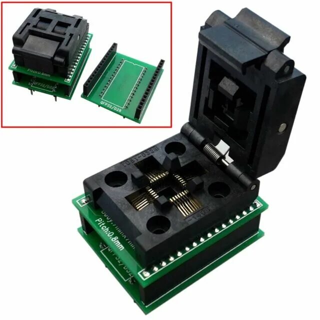Адаптер чипа. Адаптер tqfp32-dip32. adapter chip. ic chips of adapter. chip adaptor narxi.
