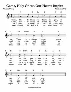 Free Lead Sheet - Come, Holy Ghost, Our Hearts Inspire - Michael Kravchuk.