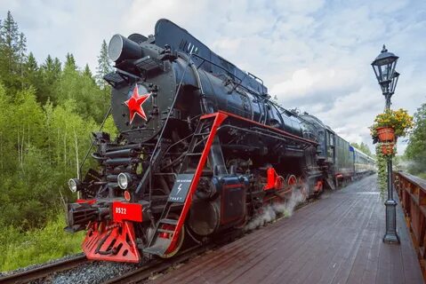 Ретро поезд рускеала фото