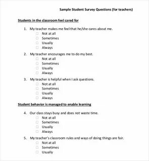 Questions for students