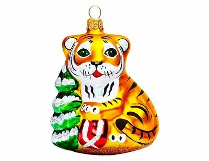 Елочные игрушка тигр