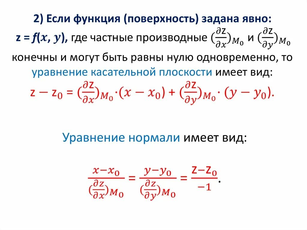 Поверхность заданная функцией