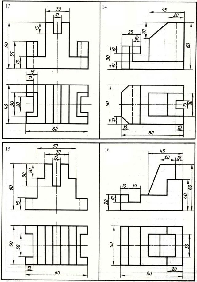 Черчение изометрическая проекция инженерная графика. Построение 3 проекции. По двум проекциям построить третью и изометрию. 3 вида в черчении. Инженерная графика задания начертить 3 вид.