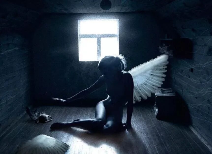 Тихий мир песня. Человек с крыльями. Одинокие ангелы.