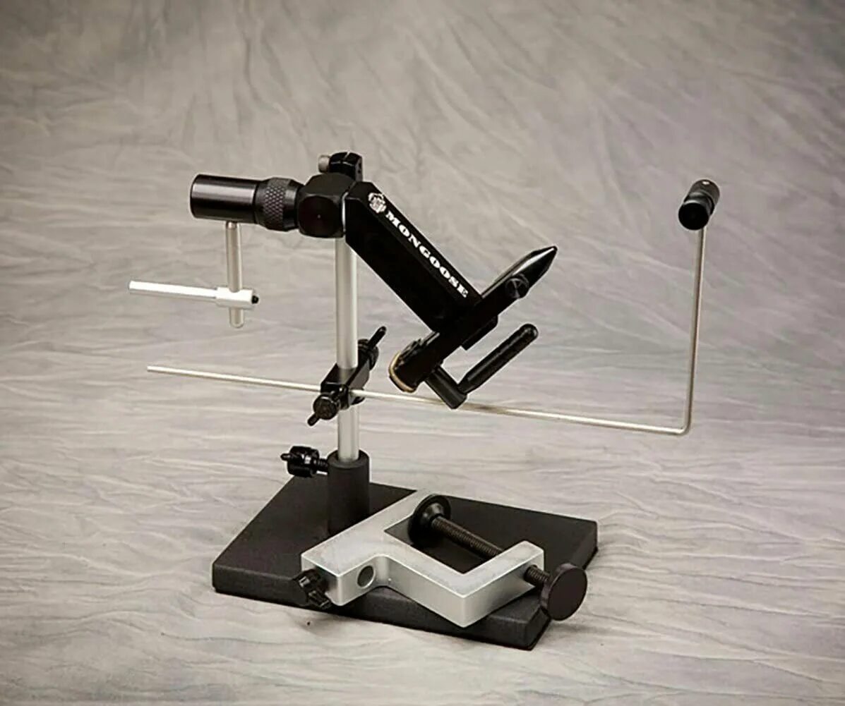 Тиски для вязания Rotary vise. Тиски на струбцине New rotatory vice with Gallows Tools. Fly tying vise. Тиски для вязания мушек Swiss-vise Petitjean. Купить тиски мушек