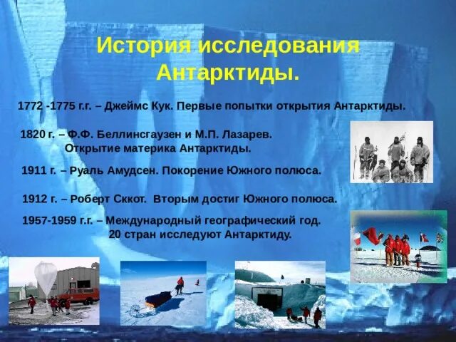 Путешествие по Антарктиде 5 класс