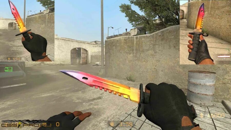 Knife fade. B9 Bayonet Fade. Bayonet Fade Guide.