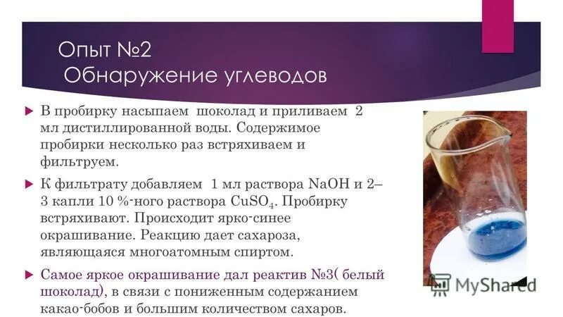 Опыт обнаружение воды. Обнаружение белков в мороженом. Обнаружение кофеина. Опыт обнаружение белка. Обнаружение углевода опыт вывод.