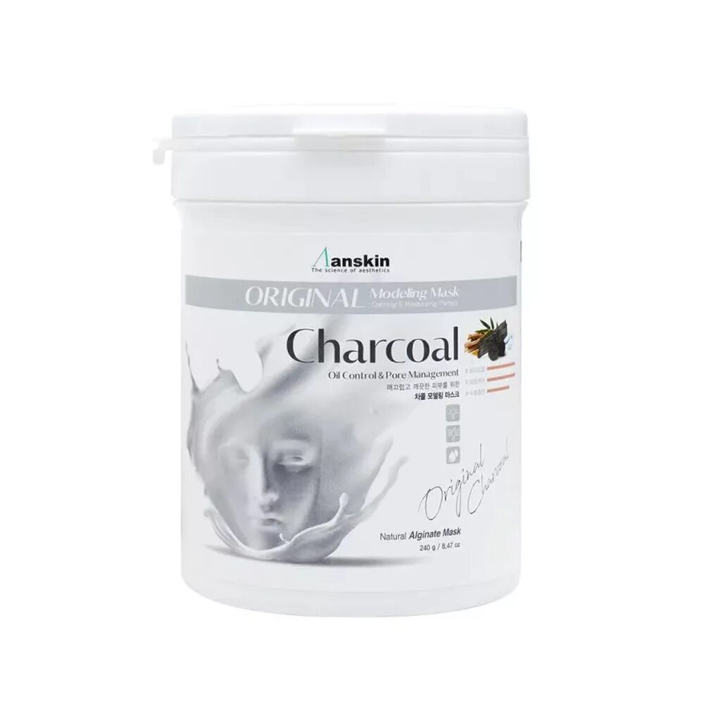 Anskin mask. Original маска charcoal modeling mask  container 240гр. ан original маска charcoal modeling mask  container 240гр.