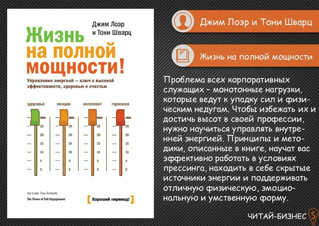 15 на полную мощность. Жизнь на полной мощности Джим Лоэр и Тони Шварц. Книга жизнь на полной мощности. Тони Шварц жизнь на полной мощности. Жить нампоной мощности.