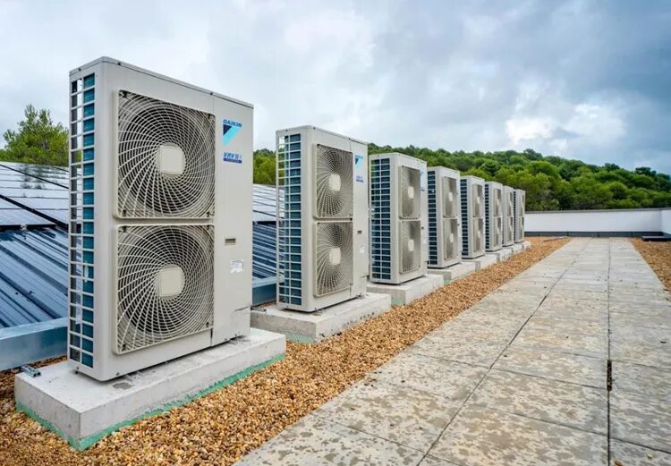 Самый мощный кондиционер. Vrv система кондиционирования daikin. система vrf кондиционирования воздуха. промышленный кондиционер. промышленные сплит системы.