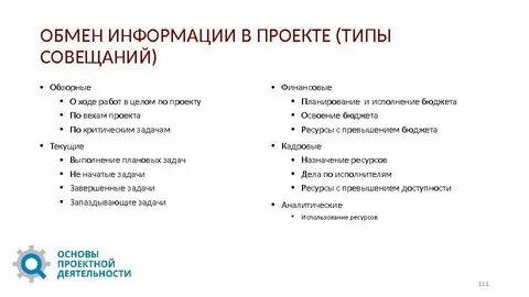 Тип встречи
