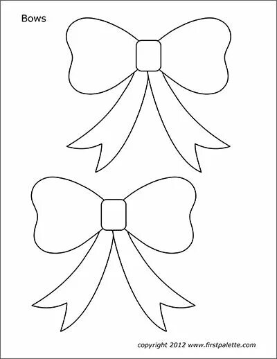 Шаблон бантика для вырезания из бумаги шаблоны Printable Bow Tie Template Bow tie template, Tie template, Bow template