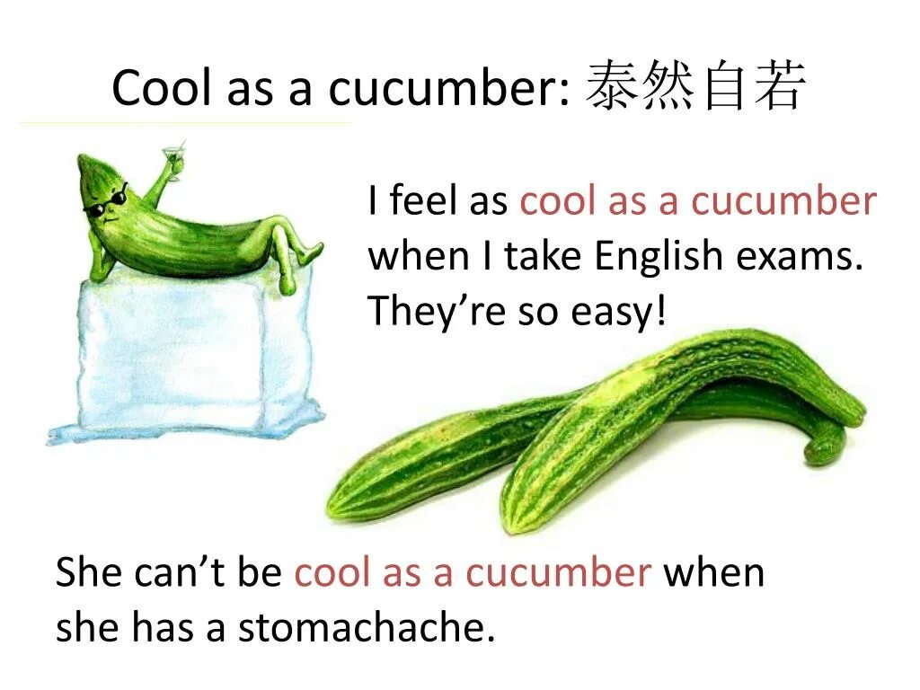 Cucumber перевод на русский. Cool as a cucumber. Cool as a cucumber идиома. Идиома на английском as cool as cucumber. Be as cool as a cucumber.