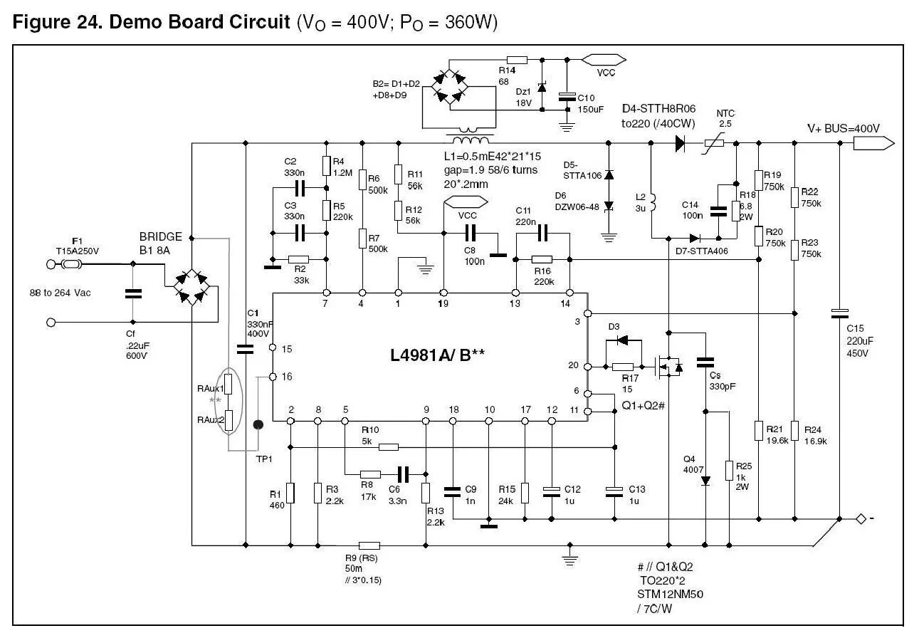 L6562d схема блока питания voltage divider Current Regulation in LED Driver and PFC Circuit Electrical
