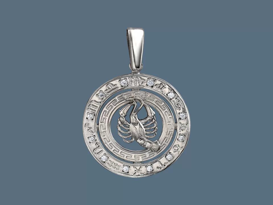 серебряный кулон рак. серебряная подвеска 'рак'. серебряная подвеска 'рак'. Sokolov подвеска «знак зодиака рак» 94031856. подвижный кулон.