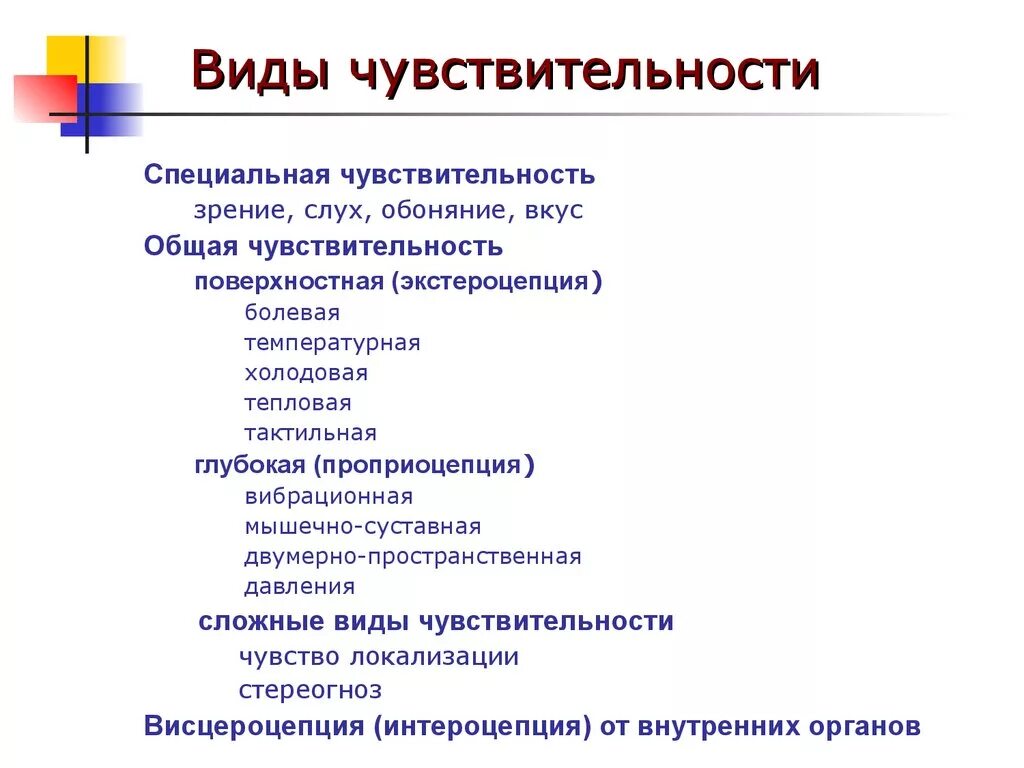 Какие виды чувствительности. Классификация видов чувствительности неврология. виды поверхностной чувствительности. назовите виды чувствительности. таблица виды чувствительности.
