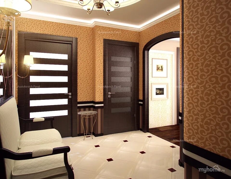Интерьер с коричневыми дверями фото Prestige, doors, Yoshkar-Ola, Mashinostroiteley Street, 8Г Yandex Maps