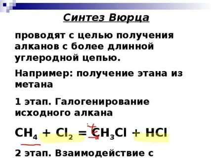 Метан можно получить при взаимодействии