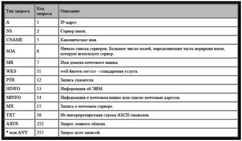 Имя dns запроса