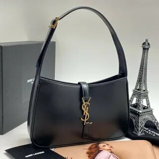 Кожаная черная сумка Yves Saint Laurent Le 5 a 7 LM-13163 - Lazurka Mall