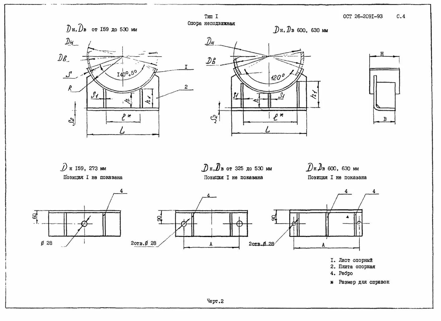 Ост 159. Опора Седловая ОСТ 26-2091-93. Опора ОСТ 26-2091-93 чертеж. Опора_опора пл 80-414-1 ОСТ 26-2091-93. Опоры Тип 3 по ОСТ 26-2091-93.
