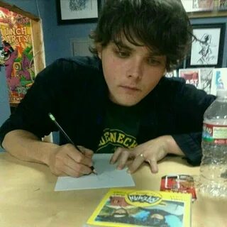 He's so cute I just want to pinch his little baby cheeks Gerard Way Dr...