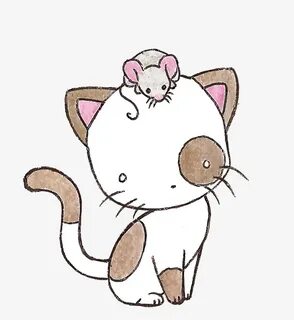 Милый маленький котик для срисовки