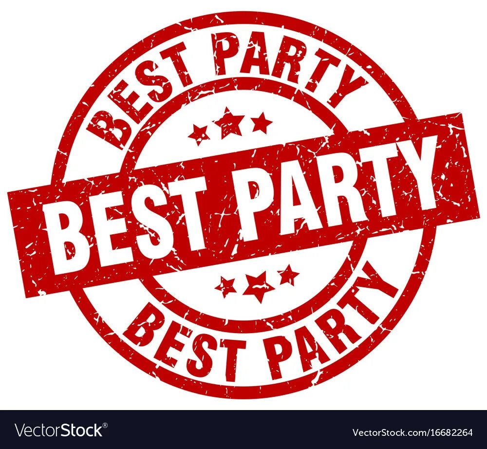 Party round. Надпись best Party. Logo Party goods.