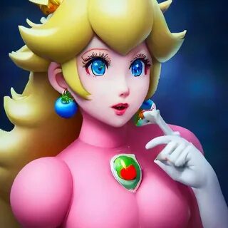 "Princess peach, aesthetically ." - image created in Shedevrum.