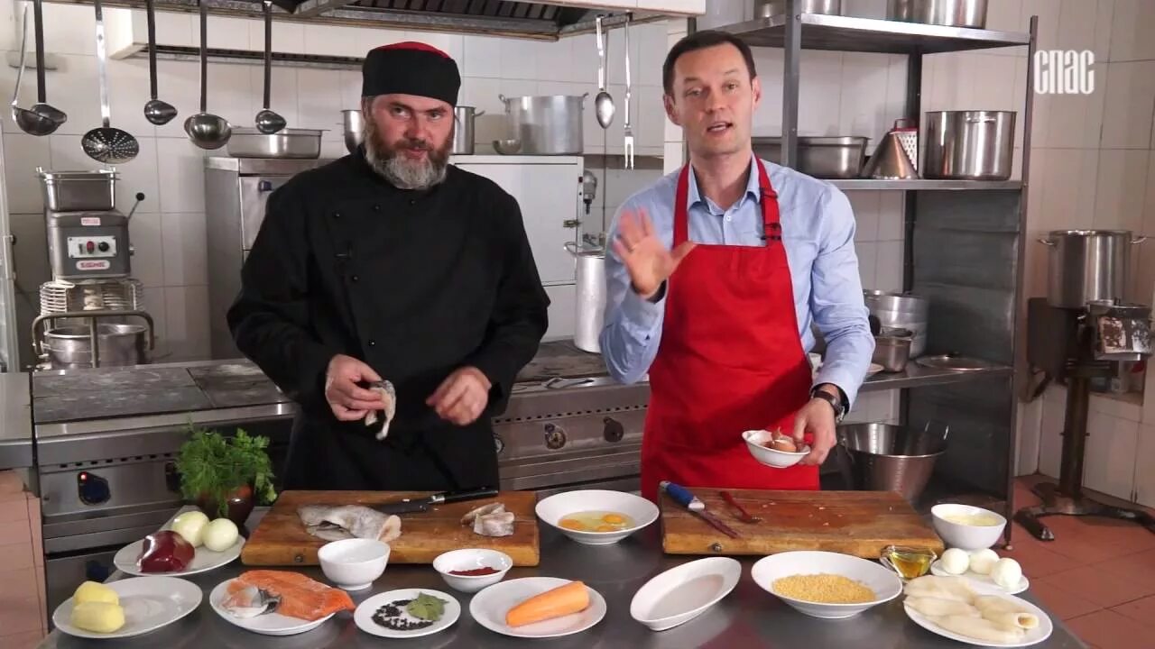 МОНАСТЫРСКАЯ КУХНЯ. ТРЕСКА ПОД ВЗВАРОМ. ПИРОГ С ТЫКВОЙ И СЫРОМ - смотреть видео 
