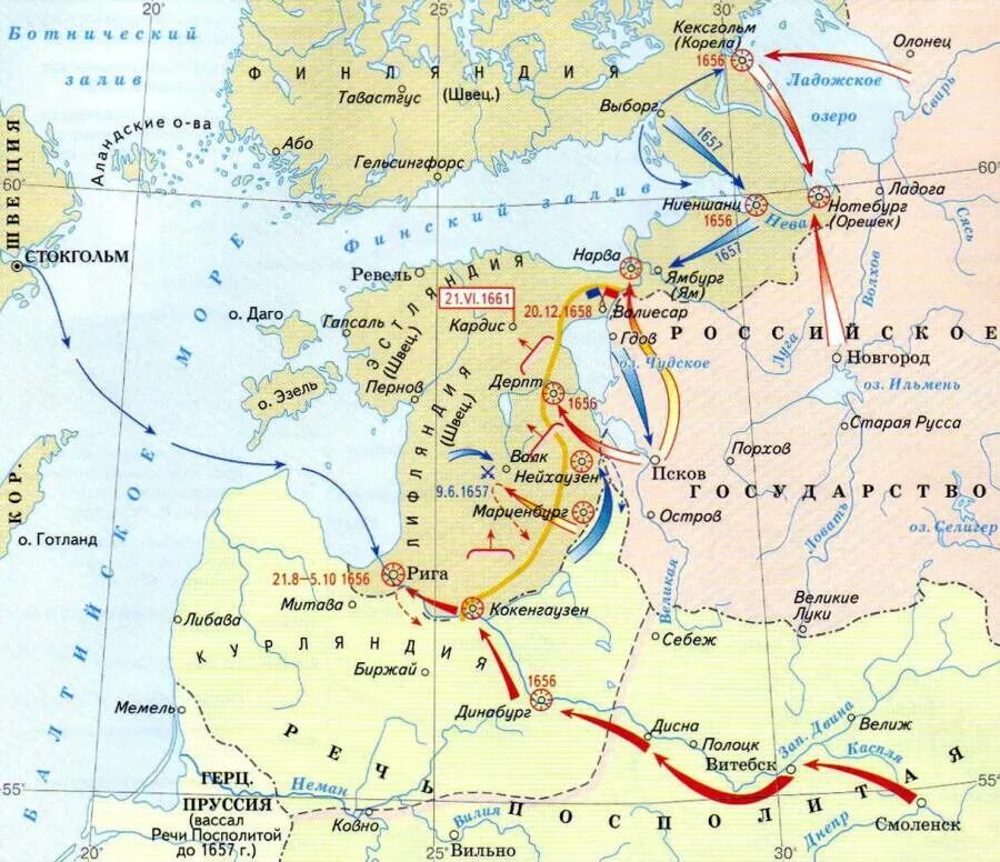 Борьба со швецией 7 класс история россии