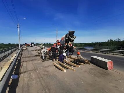 Ремонт моста через клязьму