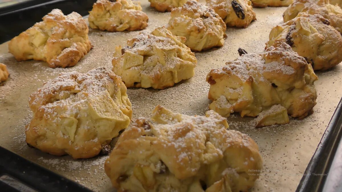 Домашнее печенье "Яблочная шарлотка" за 30 минут. Очень нежное и вкусное! Рецепт