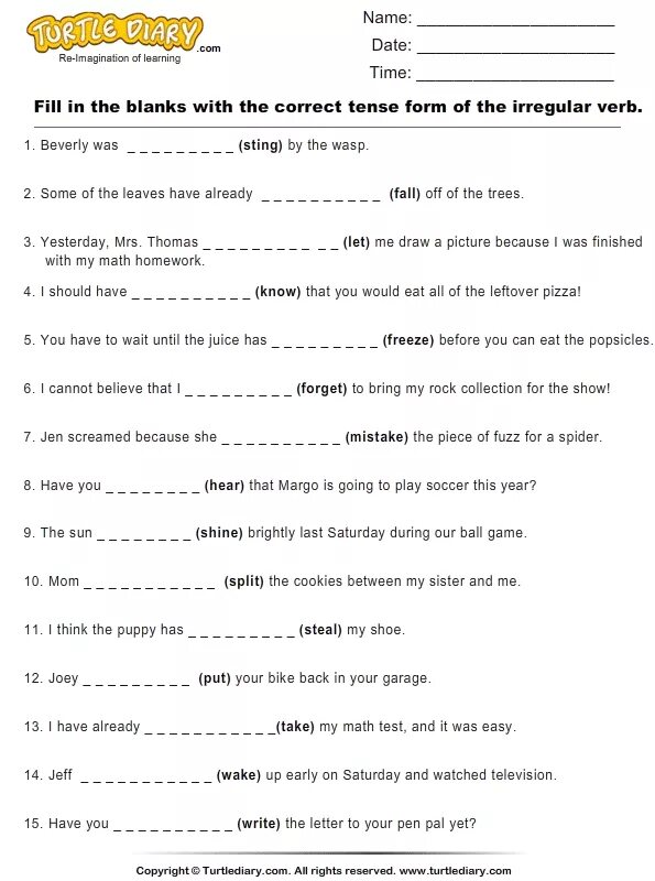 Irregular verbs Worksheets 5 класс. Интересный Worksheet Irregular verbs. Английский задание Regular and Irregular verbs. Fill in the blanks.