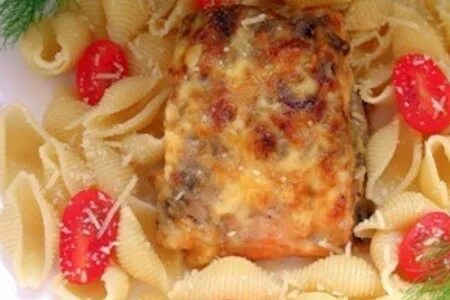 Форель в сливках в духовке с сыром